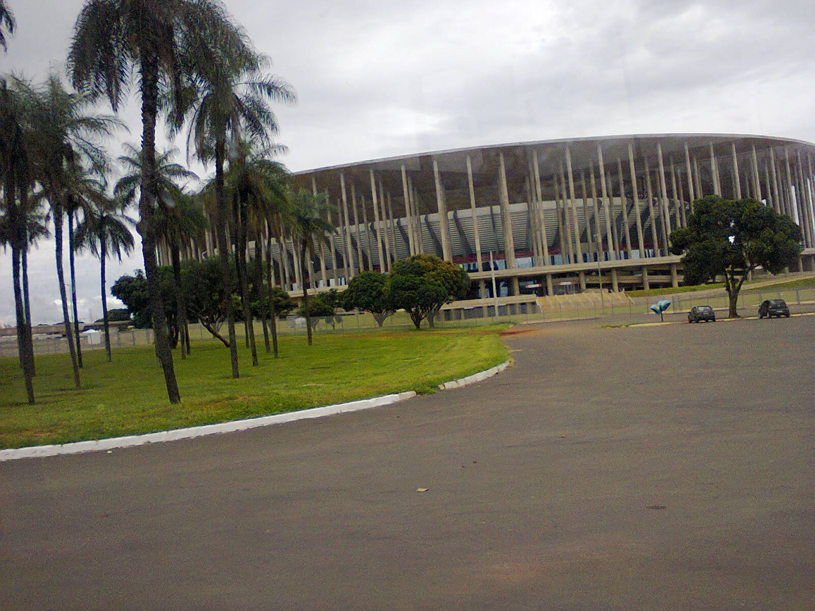 Vista externa da Arena BRB Mané Garrincha, em Brasília