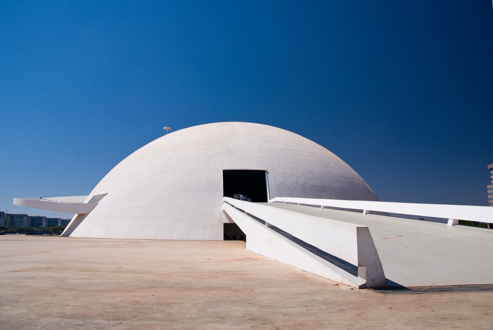 Fachada do Museu Nacional da República, em Brasília