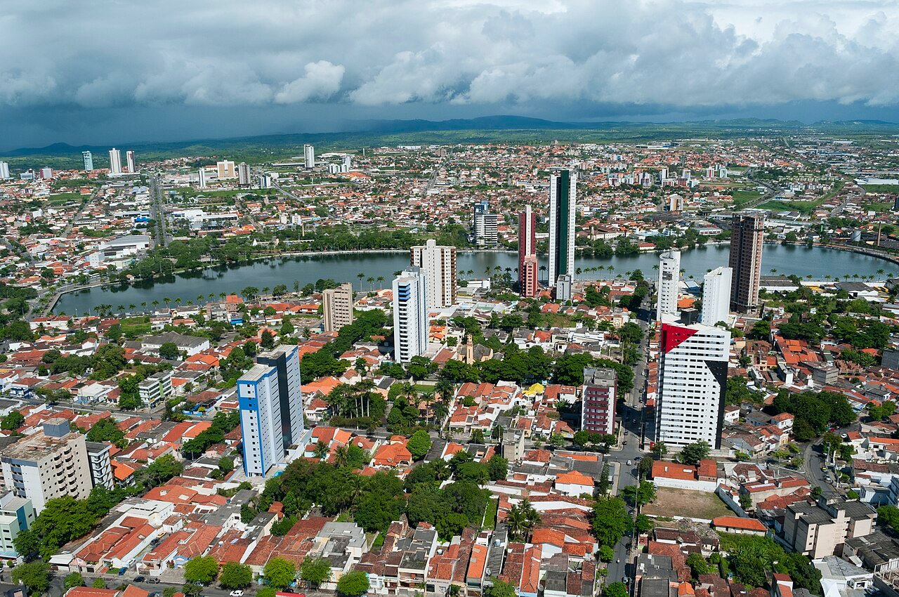 Vista aérea de Campina Grande, na Paraíba, cidade onde o condenado foi preso (foto de arquivo)